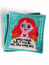 Load image into Gallery viewer, Mug Rugs Large, Fabric cotton coasters,