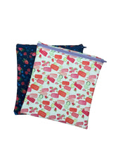 Load image into Gallery viewer, Waterproof Zipper Closure Wet Bag, Leak Proof Reusable Pouch, 7x7 Waterproof Storage Bag for Cloth Diapers, Swimsuits, Gym Clothes