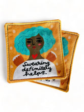 Load image into Gallery viewer, Mug Rugs Large, Fabric cotton coasters,