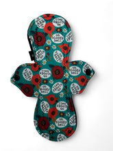 Load image into Gallery viewer, 10 inch heavy absorbency reusable pads, sanitary napkins, reusable pads, sweary, oh bloody hell, pique performance