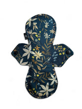 Load image into Gallery viewer, 12" moderaAbsorbency Reusable Cloth Pads with Organic Bamboo Core - Cotton Topper, Water-Resistant Fleece Bottom, Sustainable Menstrual Care