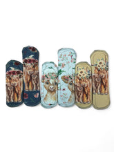 Load image into Gallery viewer, 8 inch heavy absorbency reusable pads, Variety Pack, sanitary napkins, reusable pads,