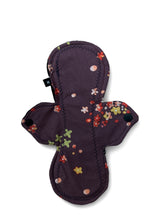 Load image into Gallery viewer, 10 inch heavy absorbency reusable pads, sanitary napkins, reusable pads, blue Highland cow, organic cotton topper,