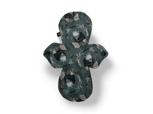 Load image into Gallery viewer, 11" Moderate Absorbency Reusable Pads, Cotton Topper, and Water-Resistant - Comfortable and Sustainable Sanitary Napkins, Frogs on Grey