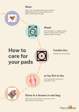 Load image into Gallery viewer, Heavy Absorbency Reusable Cotton Pads, Organic Bamboo Core Sanitary Napkins, Eco-Friendly Cloth Menstrual Pads, Comfortable Period Care