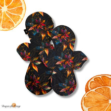 Load image into Gallery viewer, 10 inch heavy or moderate absorbency reusable cotton pads, sanitary napkins, reusable pads, washable cotton pads, leakproof periods, geo