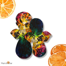 Load image into Gallery viewer, 10 inch heavy or moderate absorbency reusable cotton pads, sanitary napkins, reusable pads, washable cotton pads, leakproof, platform 9