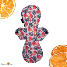 Load image into Gallery viewer, 12 inch heavy absorbency reusable pique performance pads, sanitary napkins, reusable pads, washable cotton pads, leakproof, pink sweary