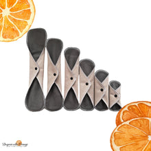 Load image into Gallery viewer, 6 Inch Reusable Cloth Pad: Organic Bamboo, moderate Absorbency, Vintage stories