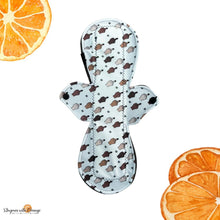 Load image into Gallery viewer, 12 inch heavy absorbency reusable pique performance pads, sanitary napkins, reusable pads, washable cotton pads, leakproof, middle finger