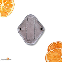 Load image into Gallery viewer, 8 inch natural coloured moderate absorbency reusable cloth pads, sanitary napkins, menstrual pads, organic bamboo topper, pantyliners