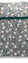Load image into Gallery viewer, Reusable Pad Bag, Cloth Pad Wrapper, Cloth Pad Wet Bag, Waterproof Pad Bag, Sanitary Pad Bag, Waterproof Pouch, Pad Pouch,zebras, two zipper