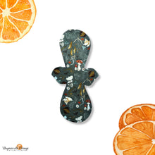 Load image into Gallery viewer, 11” heavy Absorbency Reusable Cloth Pads, Cotton Topper, and Water-Resistant - Comfortable and Sustainable Sanitary Napkins, mushrooms