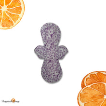 Load image into Gallery viewer, Reusable Cloth Pad (8"): Moderate Absorbency Cotton Topper, Mauve Dahlias