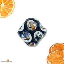 Load image into Gallery viewer, 6 Inch Reusable Cloth Pad: Organic Bamboo, moderate Absorbency, Vintage stories