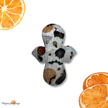 Load image into Gallery viewer, Reusable Cotton Cloth Pad (Heavy Absorbency) - white spooky, 10 inch