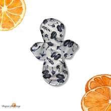 Load image into Gallery viewer, Reusable Cotton Cloth Pad (Moderate Absorbency) - blue and white mushrooms, 12 inch