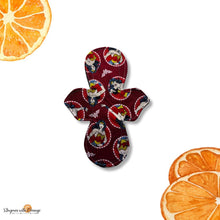 Load image into Gallery viewer, Reusable Cotton Cloth Pad (Moderate Absorbency) - red warrior, 11 inch