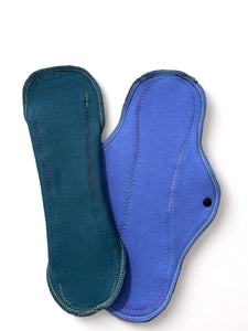 11 inch Reusable Bamboo Cloth Pads: Eco-Friendly Sanitary Napkins, Moderate Absorbency - 7 Pack