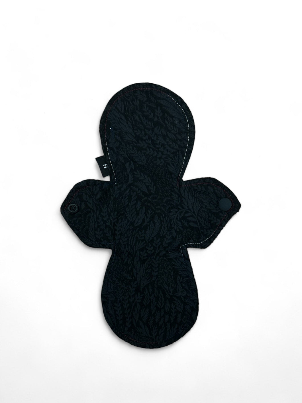 8 inch Eco-Friendly Cotton Pads, Heavy Absorbency Sanitary Napkins, dragonfly Black - Reusable and Sustainable, cloth period pads