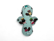 Load image into Gallery viewer, 10 inch heavy or moderate absorbency reusable cotton pads, sanitary napkins, reusable pads, beavers
