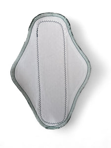 10" Eco-Friendly Bamboo moderate Sanitary Pad with Wing Plus Size, Reusable Soft Menstrual Pad for Moderate to Heavy Flow, Washable Pad