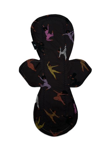 Reusable Cloth Pad (Heavy): Organic Bamboo Core, Cotton Topper-8”