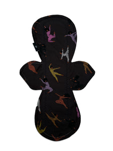 Reusable Cloth Pad (Heavy): Organic Bamboo Core, Cotton Topper-8”