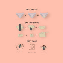 Load image into Gallery viewer, 10 inch heavy Reusable Cloth Pads with, Cotton Topper, and Water-Resistant - Comfortable and Sustainable Sanitary Napkins, neon mushroom
