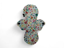 Load image into Gallery viewer, 10 inch Heavy Absorbency Reusable Pads -Cotton Topper, Bamboo Core, Water-Resistant Fleece Bottom, Eco-Friendly Reusable Pads, Tiny Florals
