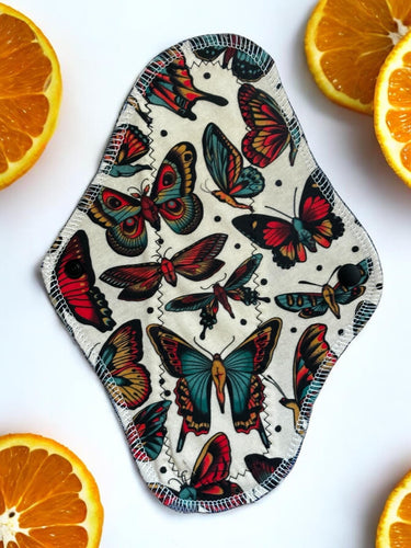 10 Inch Pad, Butterfly Cloth Pad, Sustainable Period Pad, Winged Pad, Cloth Period Pad, Organic Cotton Pad, Bamboo Pad, Reusable Panty Liner
