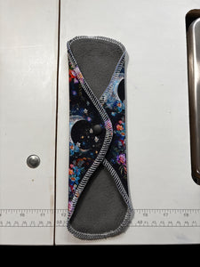 10 Inch Pad, dark moon Cloth Pad, Sustainable Period Pad, Winged Pad, Cloth Period Pad, Organic Cotton Pad, Bamboo Pad, Reusable moderate