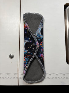 12 Inch Pad, dark moon moderate Pad, Period Pad, Winged Pad, Cloth Period Pad, Organic Cotton Pad, Bamboo Pad, Reusable Panty Liner