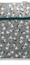Load image into Gallery viewer, Reusable Pad Bag, Cloth Pad Wrapper, Cloth Pad Wet Bag, Waterproof Pad Bag, Sanitary Pad Bag, Waterproof Pouch, Pad Pouch,zebras, two zipper
