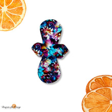 Load image into Gallery viewer, 10 inch heavy Reusable Cloth Pads with, Cotton Topper, and Water-Resistant - Comfortable and Sustainable Sanitary Napkins, neon floral
