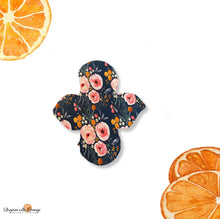 Load image into Gallery viewer, 8 inch moderate liner absorbency reusable cotton pads, sanitary napkins, reusable pads, spring peony, teenager gift, women’s gift
