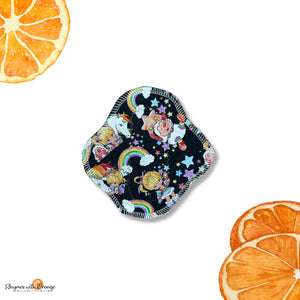 6 Inch Reusable Cloth Pad: Organic Bamboo, moderate Absorbency, Brite and Sprite