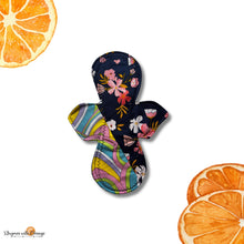 Load image into Gallery viewer, 10 Inch Reusable Cloth Pad: Cotton Topper, Bamboo Core, Heavy Absorbency, One of a kind scrappy 5
