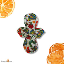 Load image into Gallery viewer, 8 Inch Reusable Cloth Pad: Moderate Absorbency, Caterpillar and watermelon
